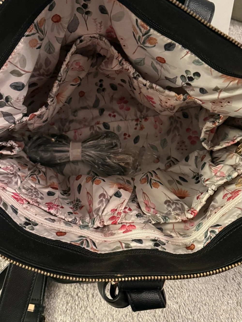 Elkie & Co Black Diaper Bag